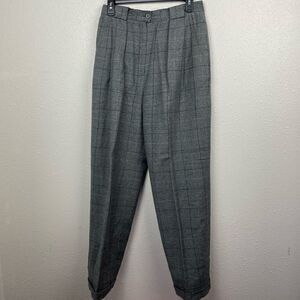 Pre-Owed Jones New York Womens Gray and Black Slacks Size 10